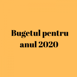 Bugetul pentru anul 2020 Formularul 9.2