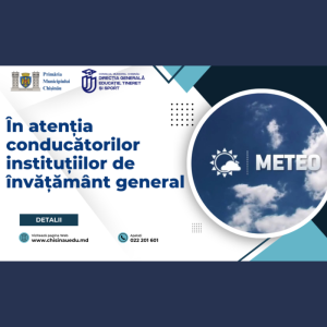 În atenţia conducătorilor instituţiilor de învăţământ general